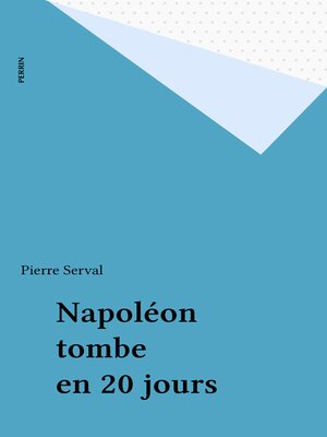 cover image of Napoléon tombe en 20 jours